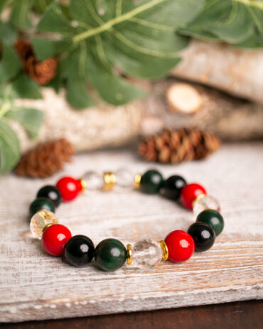Juneteenth Inspired Handmade Stretch Bracelet
