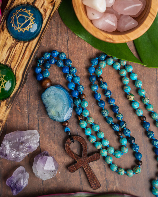 Hand Knotted Mala by Earth + Fire