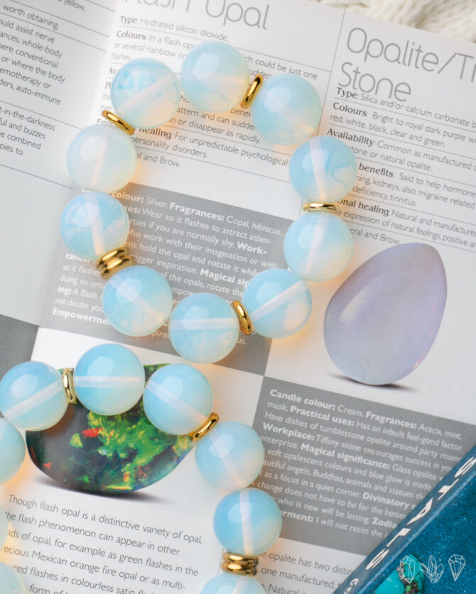 Opalite Handmade Stretch Bracelet