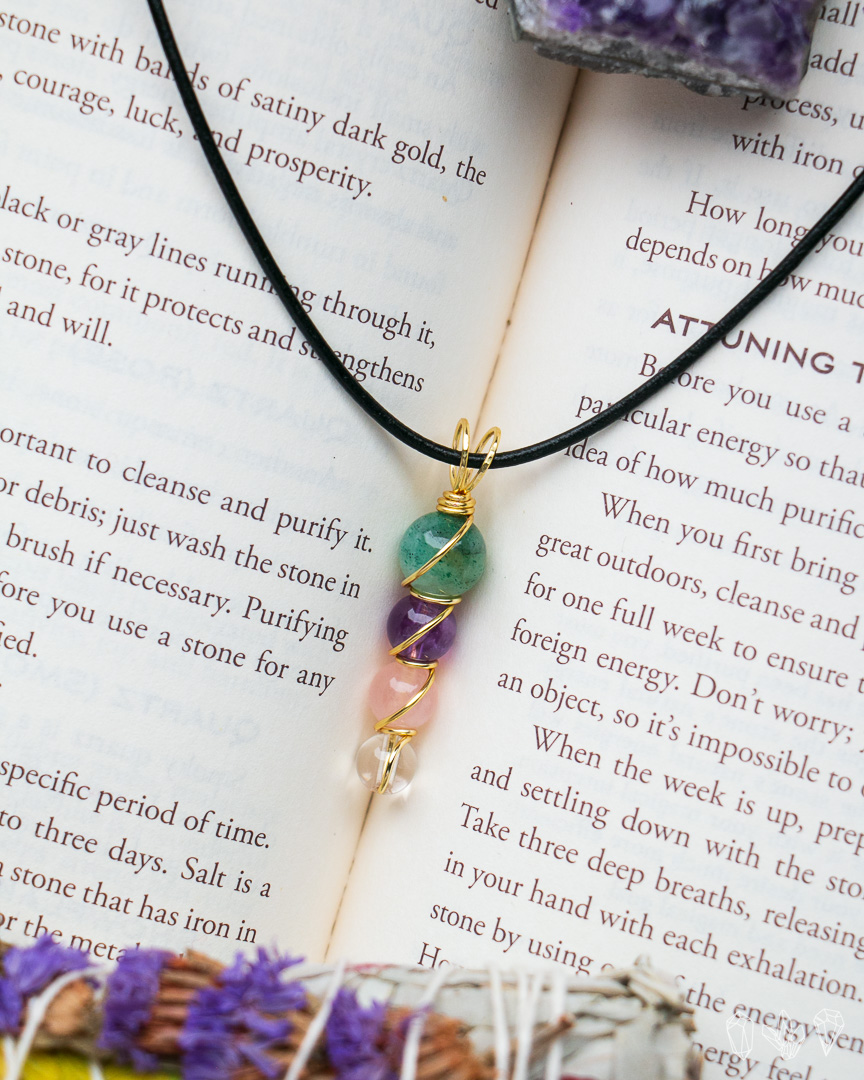 Rose Quartz Crystal Necklace for Chakra Healing | Buy Online –  satvikstore.in