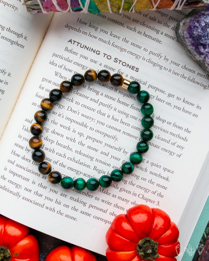 Green | Brown Tigers Eye Handmade Stretch Bracelet