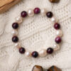 Purple Jade + Pearl Handmade Stretch Bracelet