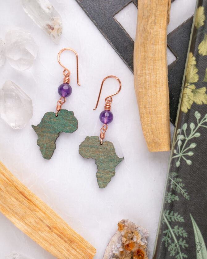 Amethyst Africa Earrings