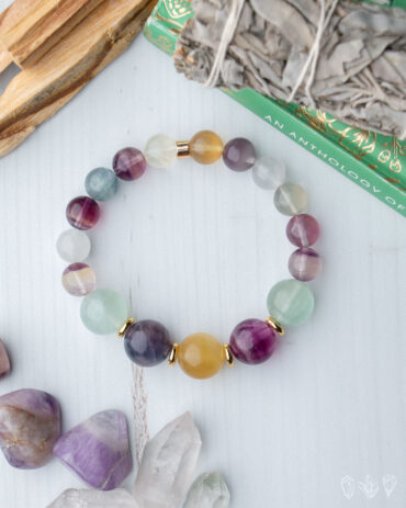 Fluorite Handmade Stretch Bracelet