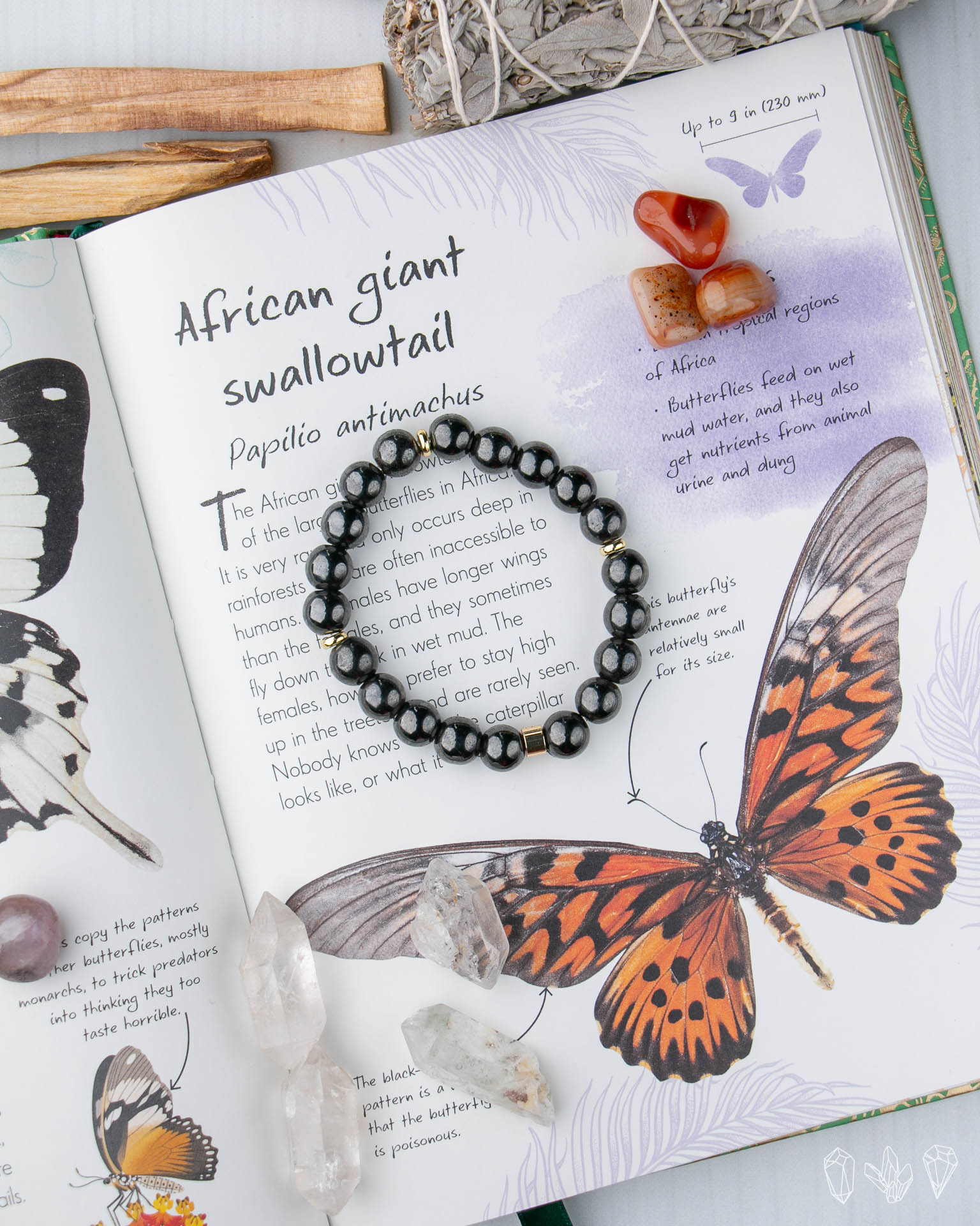 Hematite Handmade Stretch Bracelet - Image 2