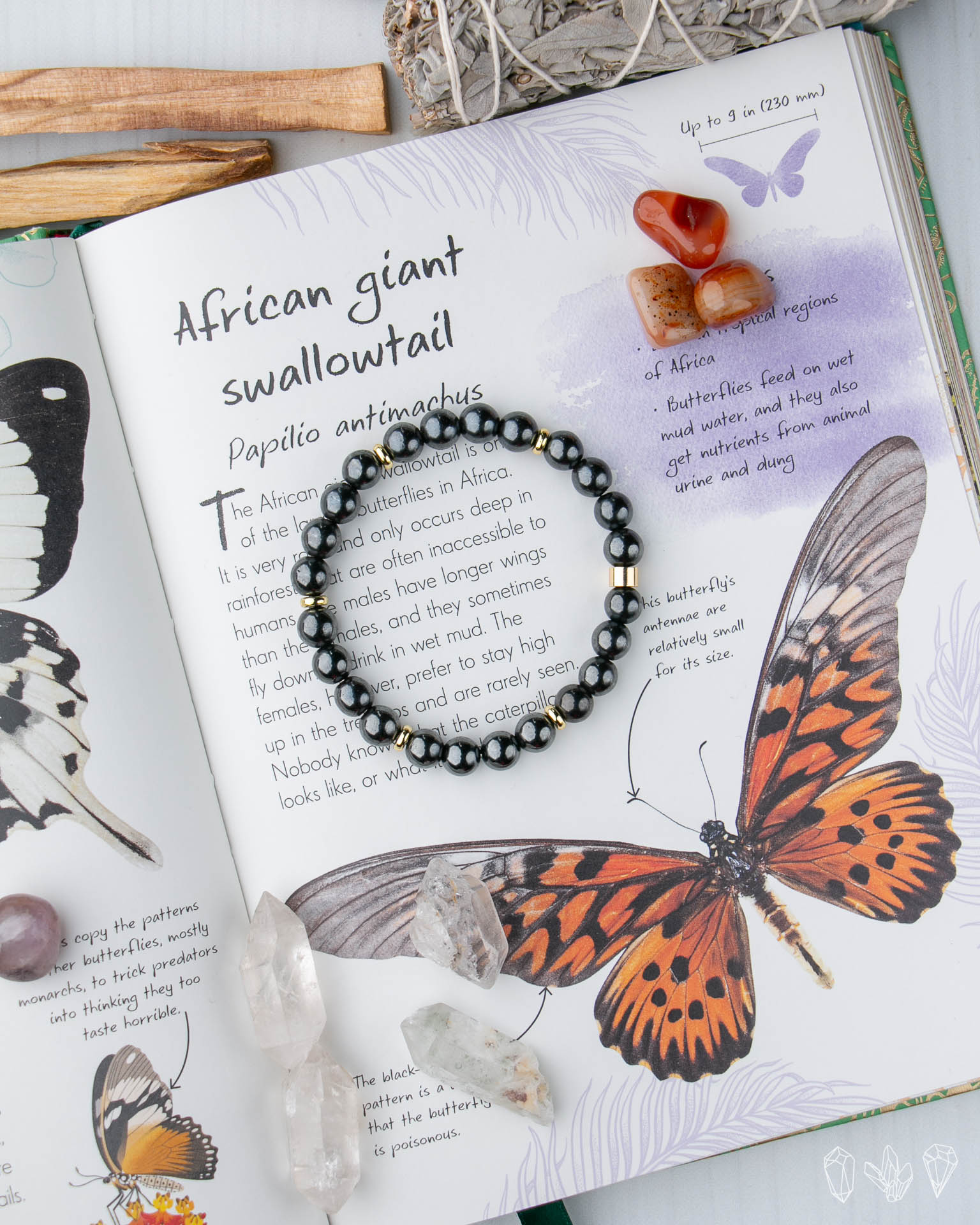 Hematite Handmade Stretch Bracelet - Image 3