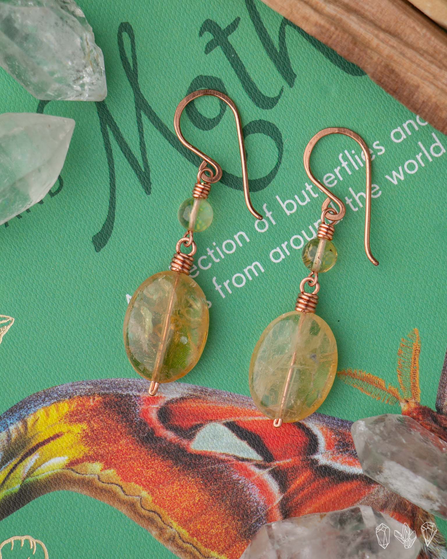 Golden Citrine Drop Earrings