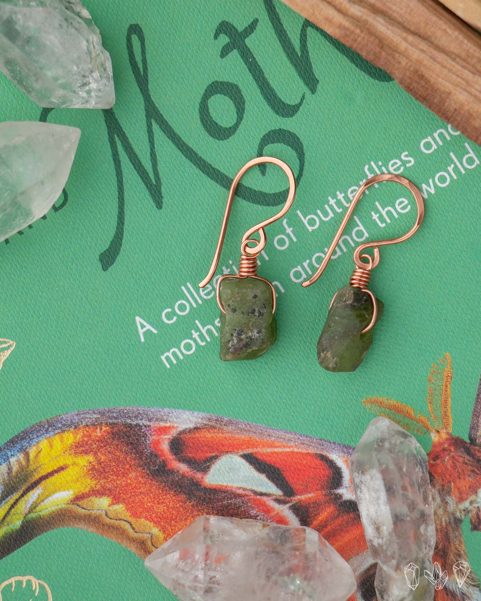Freeform Peridot Earrings