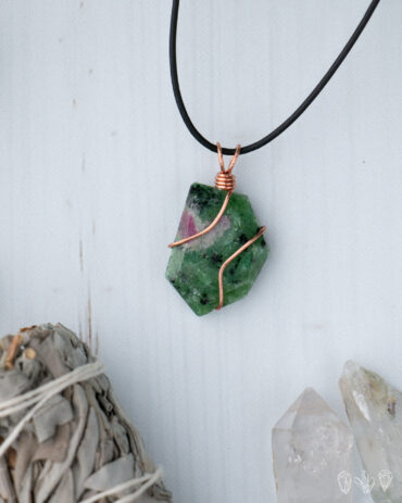 Ruby in Zoisite Necklace Pendant